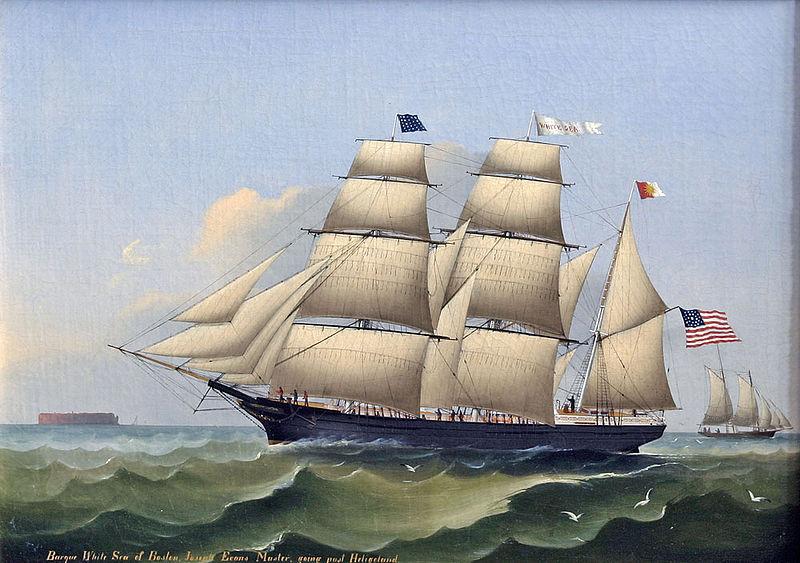 unknow artist Barque WHITE SEA of Boston China oil painting art